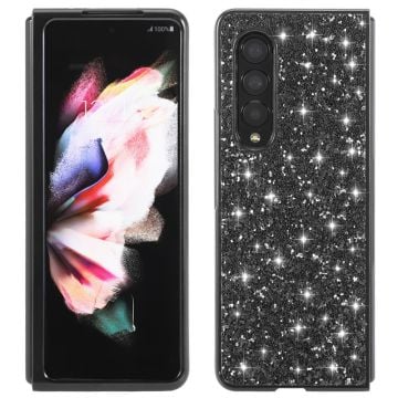 Glitter Samsung Galaxy Z Fold3 5G skal - Svart