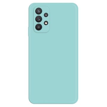 Avfasat gummerat droppskydd för Samsung Galaxy M32 5G - Cyan