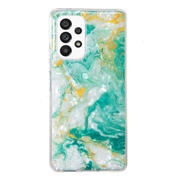 Marmormotiv Samsung Galaxy M32 5G / Samsung Galaxy A32 5G skal - Grön Marmor