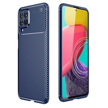 Carbon Shield Samsung Galaxy M53 5G skal - Blå