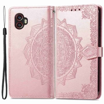 Mandala Samsung Galaxy Xcover 2 Pro / Xcover 6 Pro Flip Fodral - Roséguld