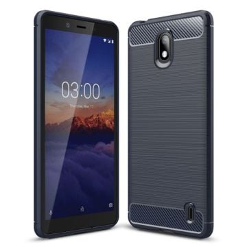 Carbon Flex Nokia 1 Plus skal - Blå