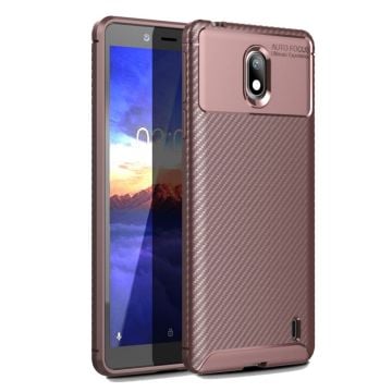 Carbon Shield Nokia 1 Plus skal - Brun