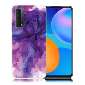 Marmormotiv Huawei Y7A / Huawei P Smart 2021 skal - Drömsk Lila Marmor