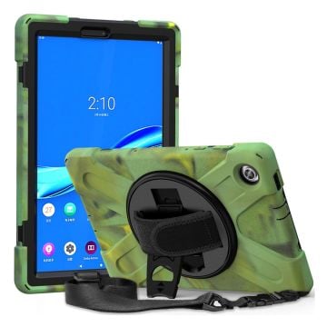 Lenovo Tab M10 FHD Plus hybridfodral i silikon - Militärgrön