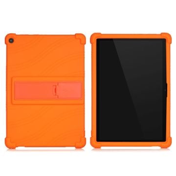 Lenovo Tab M10 FHD REL slide-out kickstand silikonfodral - Orange