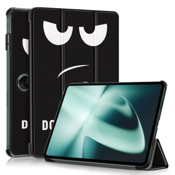 OnePlus Pad / Oppo Pad 2 läderfodral med coolt mönster - Rör Mig Inte