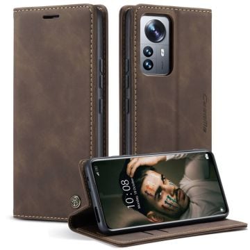 CaseMe vintage Xiaomi 12 Pro fodral - Brun