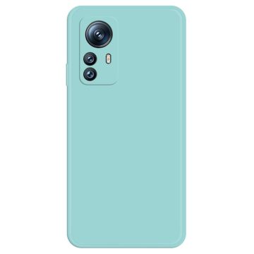 Avfasat gummerat anti-droppskydd för Xiaomi 12S Pro / 12 Pro - Cyan