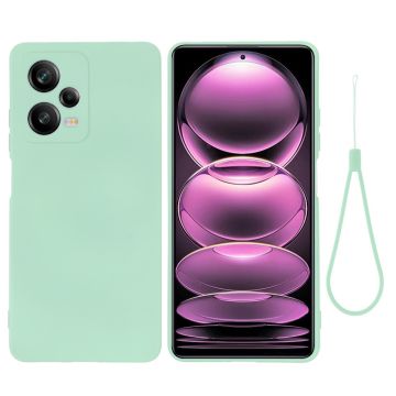 Matt Xiaomi Redmi Note 12 Pro skal av flytande silikon - Grön