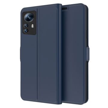 Smidigt och tunt PU-läder Xiaomi Redmi Note 12S fodral - Blå