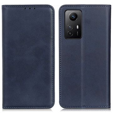 Äkta läder Xiaomi Redmi Note 12S fodral - Blå