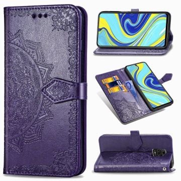 Mandala Xiaomi Redmi Note 9 Pro Max / 9 Pro / 9s Flip Fodral - Lila