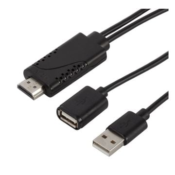  USB honkontakt till HDMI hankontakt video adapterkabel full HD 1080p 