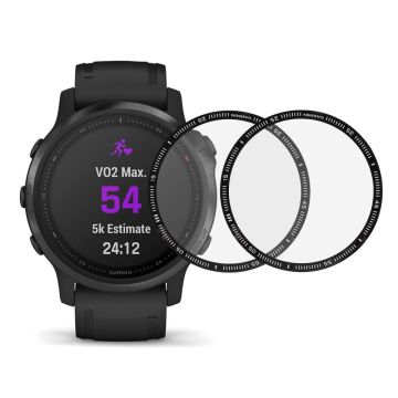 2Pcs Garmin Fenix 6 3D curved edge screen protector