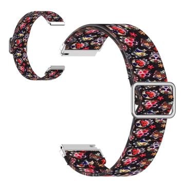 20mm Universal pattern printing nylon watch band - Colorful Skull