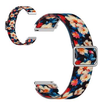 20mm Universal pattern printing nylon watch band - Rhododendron