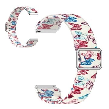 20mm Universal pattern printing nylon watch band - Butterfly