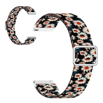 20mm Universal pattern printing nylon watch band - Chrysanthemum