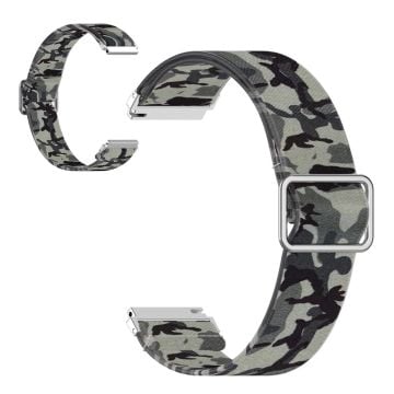 20mm Universal pattern printing nylon watch band - Camouflage Grey