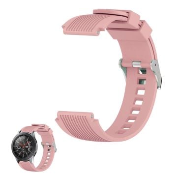 22 mm Universal line etsad klockarmband i silikon - Rosa