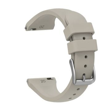 20 mm universal klockarmband i silikon - Grå