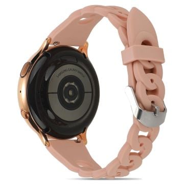 20 mm universal klockarmband i silikon med cool cirkeldesign - Rosa