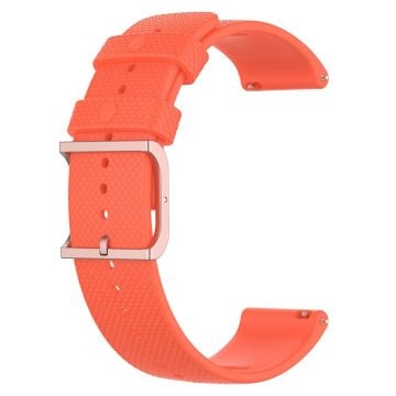 20 mm klockarmband i silikon med universell prickdesign - Orange