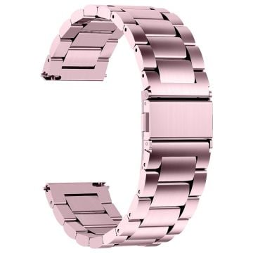 20 mm universellt klockarmband i rostfritt stål - Rosa