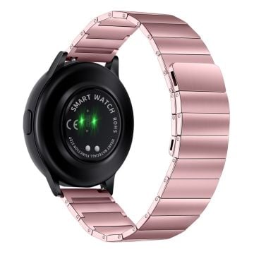 20 mm universellt klockarmband i rostfritt stål - Rosa