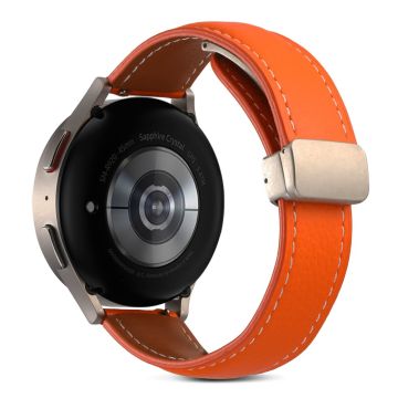 22 mm Universal klockarmband i äkta läder - Orange