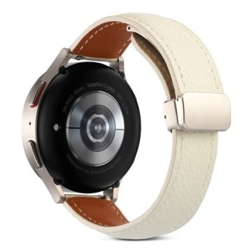 22 mm Universal klockarmband i äkta läder - Beige