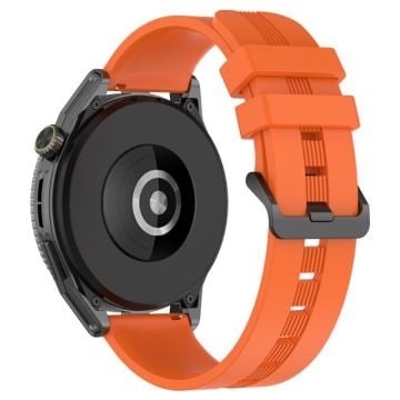 22 mm universal klockarmband i texturerat silikon - Orange