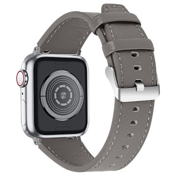 Apple Watch (41mm) klockarmband i äkta läder från cowhide - Grå