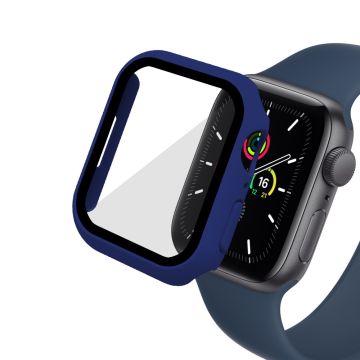 Apple Watch (41mm) 2-in-1 matter cover + 9H tempered glass - Midnight Blue