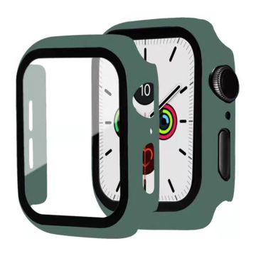 Apple Watch (41mm) simple frame + tempered glass screen protector - Green