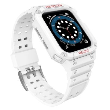 Apple Watch (41 mm) TPU-klockarmband i kontrastfärg - Matt Transparent / Transparent