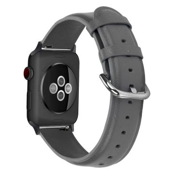 Apple Watch (41mm) klockarmband i äkta läder från cowhide - Grå