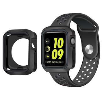 Apple Watch (41 mm) TPU-skal i två färger + klockarmband - Svart