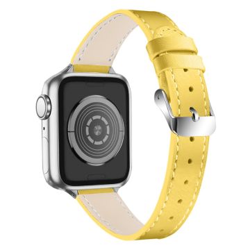 Apple Watch (41mm) elegant klockarmband i äkta läder - Gul