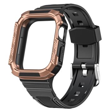 Apple Watch (41 mm) dubbelfärgat fodral med klockarmband - Svart / Brons