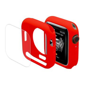 ENKAY Apple Watch (41mm) TPU cover with screen protector - Red