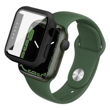 IMAK Apple Watch (41mm) cover with HD tempered glass - Black