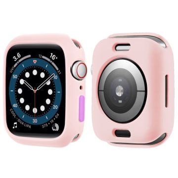 Apple Watch (41 mm) TPU-skal med knapp i godisfärg - Rosa / Lila