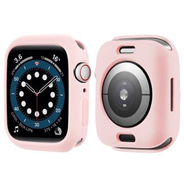 Apple Watch (41 mm) TPU-skal med knapp i godisfärg - Rosa / Rosa