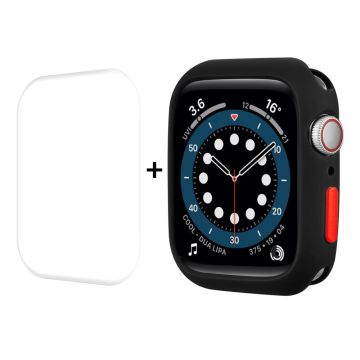 ENKAY Apple Watch (41mm) TPU cover + screen protector - Black