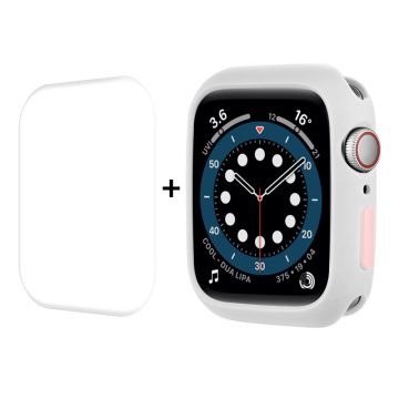 ENKAY Apple Watch (41mm) TPU cover + screen protector - White