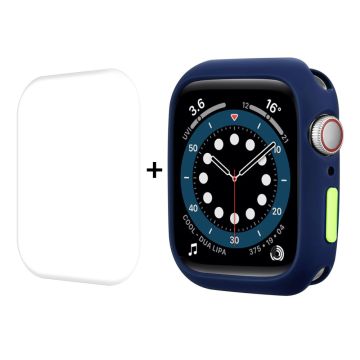 ENKAY Apple Watch (41mm) TPU cover + screen protector - Dark Blue