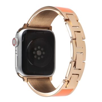 Apple Watch (41mm) klockarmband i rostfritt stål med kedjesplits - Orange