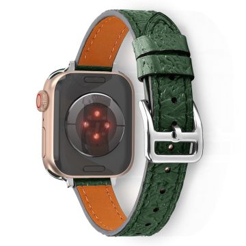 Apple Watch (41mm) klockarmband i äkta vävt läder - Grön